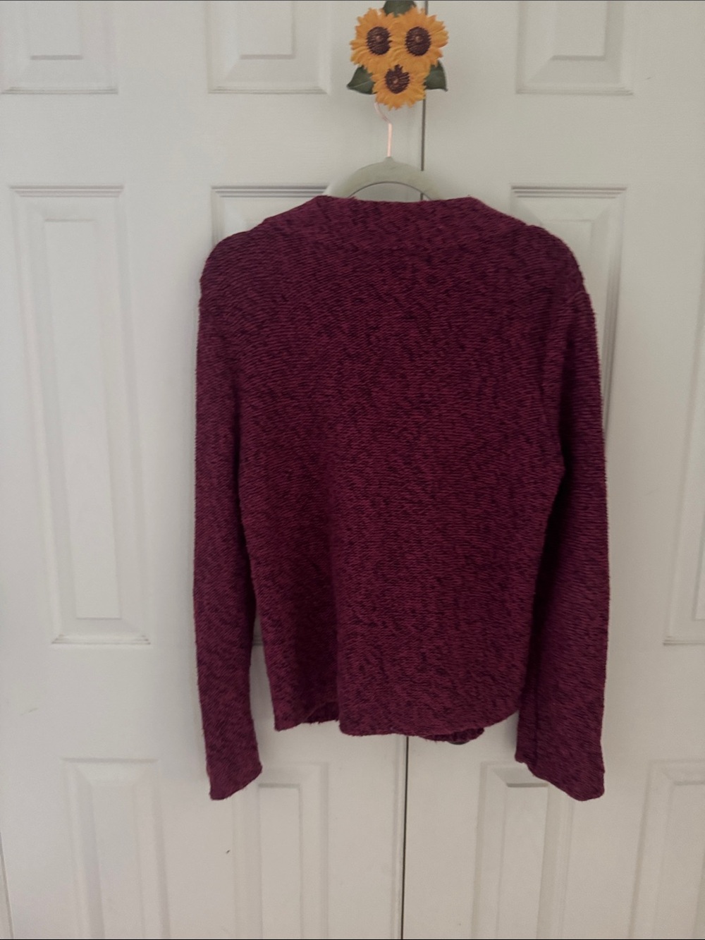 Nomadic Traders Burgundy Ribbed Button-Front Cardigan - Picture 3 of 3